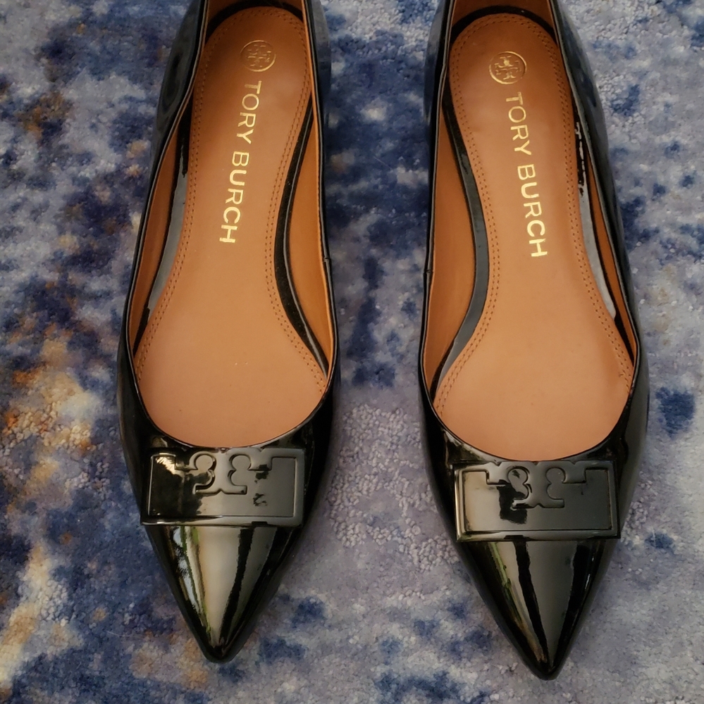 Patent Leather Tory Burch Pointed Flats